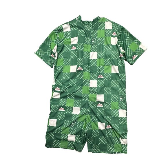 Coors Light Phoenix Waste Management Open Green Plaid Romper M Golf Birds Nest - Picture 7 of 8
